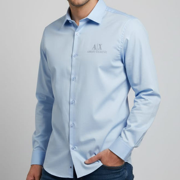 Premium Classic Light Blue Formal Shirt Clean & Modern Elegance
