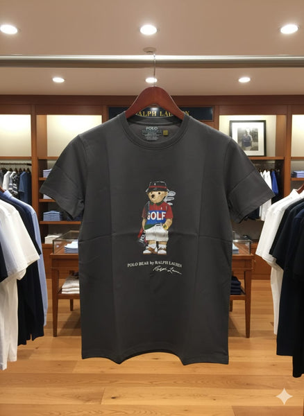 Luxury Polo Bear Golf Graphic T-Shirt Premium Casual Icon