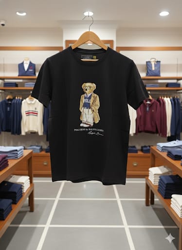 Luxury Classic Polo Bear Graphic T-Shirt – Iconic Casual Style
