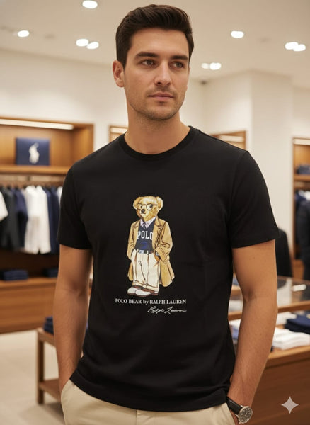 Luxury Classic Polo Bear Graphic T-Shirt – Iconic Casual Style