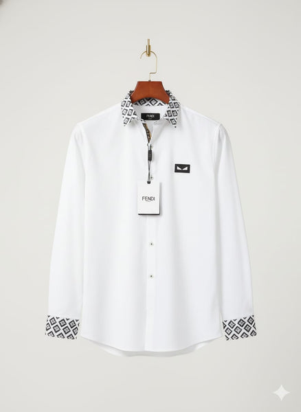 Men’s Premium  Shirt with Designer Contrast Collar