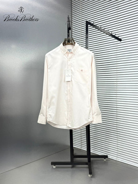 Luxury Classic Solid Button-Down Shirt Timeless Everyday Elegance