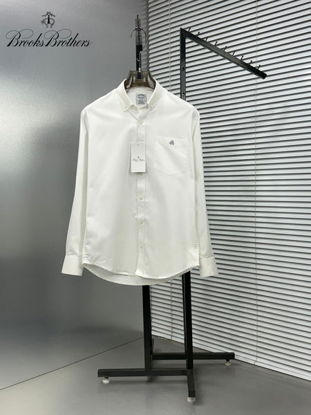 Luxury Classic Solid Button-Down Shirt Timeless Everyday Elegance