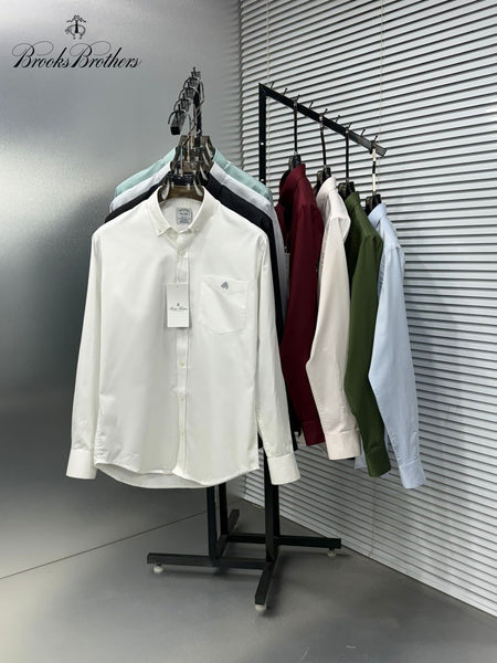 Luxury Classic Solid Button-Down Shirt Timeless Everyday Elegance