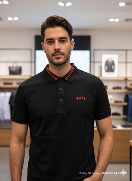 Premium Black Polo Bold & Elegant Style