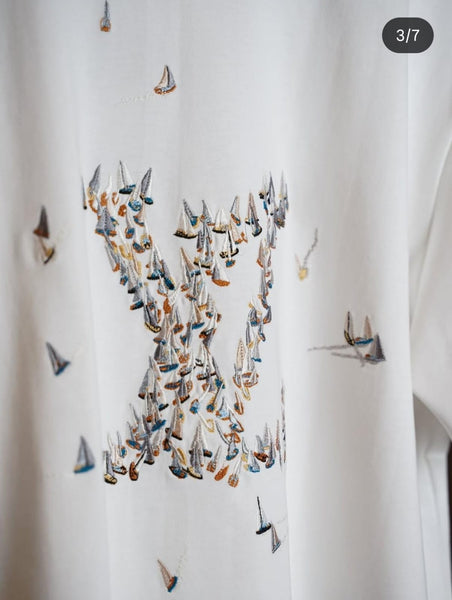 Men’s Premium White Artistic Graphic Printed T-Shirt