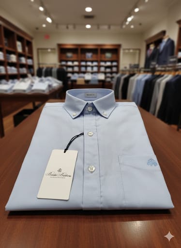 Men’s Classic Light Blue Branded Shirt