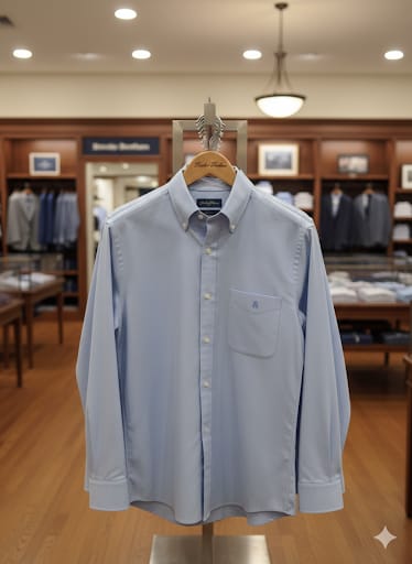 Men’s Classic Light Blue Branded Shirt