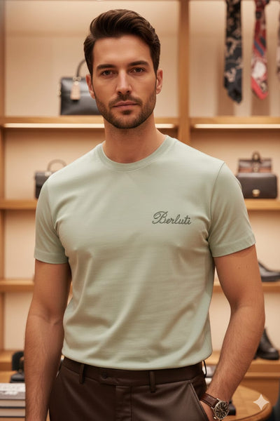 Imported  Mint Green T-Shirt – Premium Minimal Luxury Style