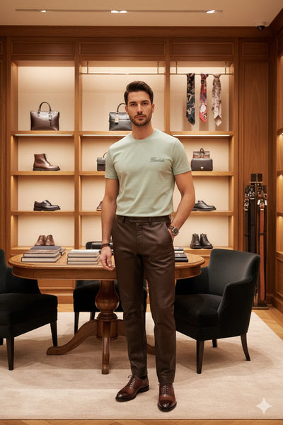 Imported  Mint Green T-Shirt – Premium Minimal Luxury Style