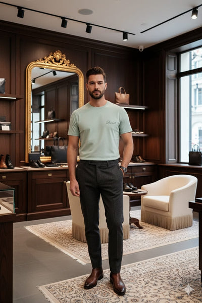 Imported  Mint Green T-Shirt – Premium Minimal Luxury Style