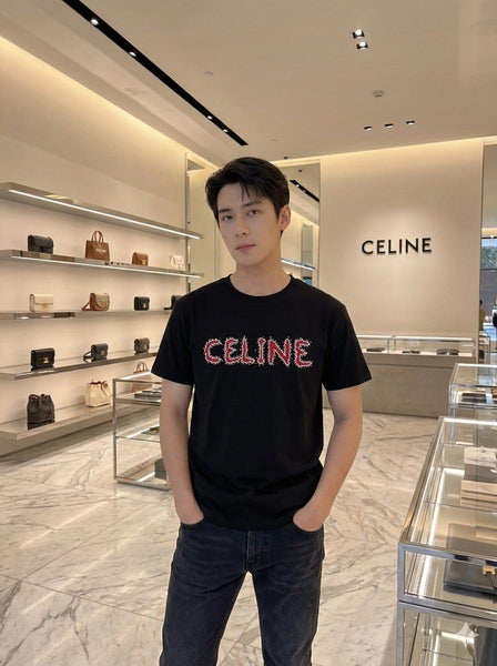 Premium Men’s Black Crew Neck T-Shirt with Front Logo Print