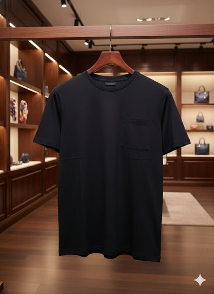 Men’s White Minimal Pocket T-Shirt Premium Everyday Wear