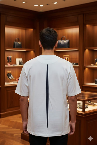 Men’s White Premium Pocket T-Shirt – Minimal Luxury Style