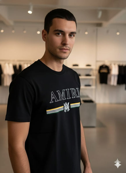 Black Graphic Logo T-Shirt  Modern Streetwear Essential