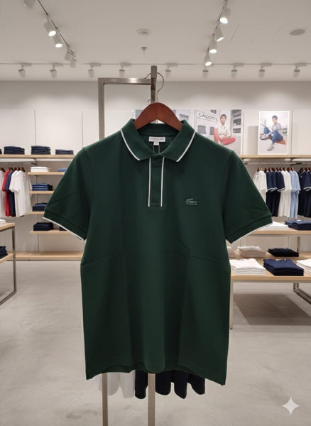 Classic Green Polo Shirt with White Trim Timeless & Smart Casual