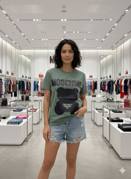 Premium  Teddy Graphic Women’s Green T-Shirt