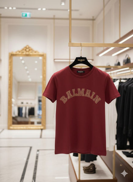 Women’s Maroon  Logo T-Shirt  Premium Casual Style
