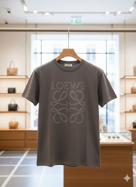 Women’s Embroidery Logo Round Neck T-shirt