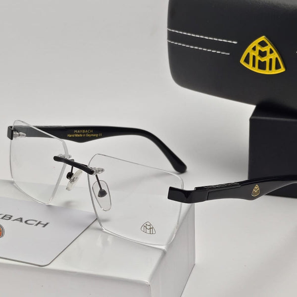 Premium Rimless Metal Frame Eyeglasses Lightweight Stylish Clear Lens Spectacles