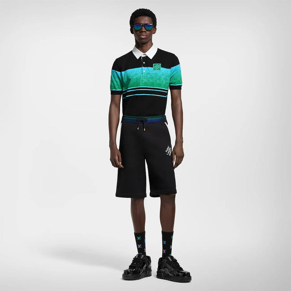 Premium Color-Block Polo T-Shirt with Logo Patch
