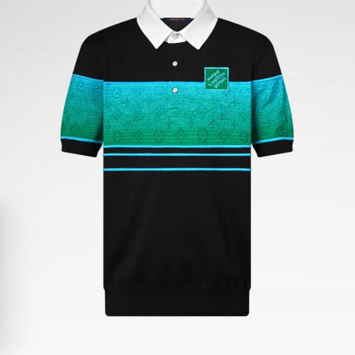 Premium Color-Block Polo T-Shirt with Logo Patch