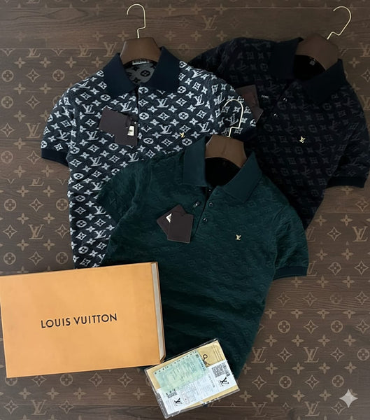 Premium Monogram Designer Polo T-Shirt Collection