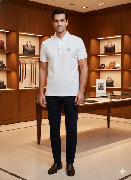Men’s Classic Solid Polo T-Shirt  Premium Comfortable Casual Wear