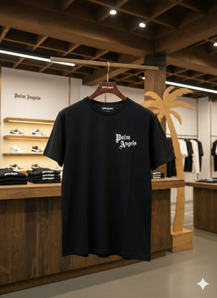 Branded Minimal Logo Black T-Shirt