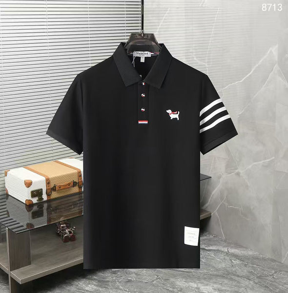 Luxury Classic Polo T-Shirt with Signature Sleeve Stripes