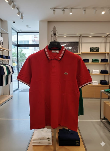 Men’s Classic Red Polo T-Shirt Premium Short Sleeve Casual Wear