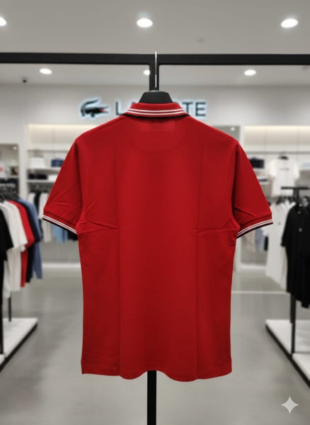 Men’s Classic Red Polo T-Shirt Premium Short Sleeve Casual Wear