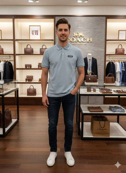 Imported Sky Blue Polo Shirt Premium Smart Casual Collection