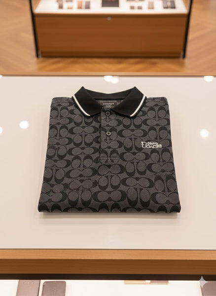 Luxury Signature Monogram Polo Shirt  Premium Designer Edition