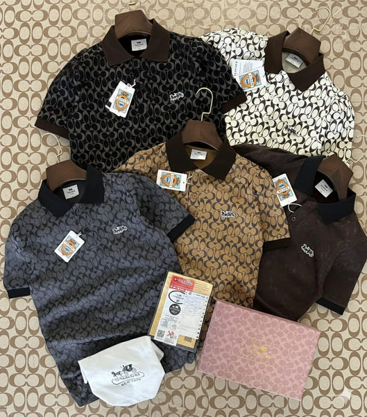 Premium Designer Monogram Polo T-Shirt for Men