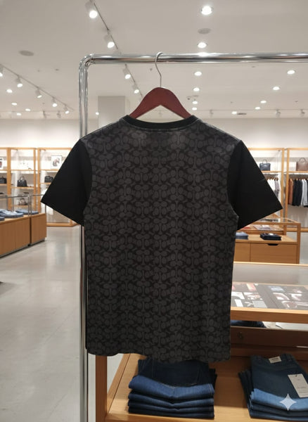 Premium Black Monogram Pocket T-Shirt