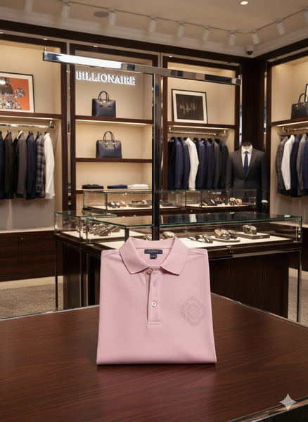 Premium Imported Pink Classic Polo Shirt Elegant Minimal Edition