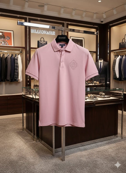 Premium Imported Pink Classic Polo Shirt Elegant Minimal Edition