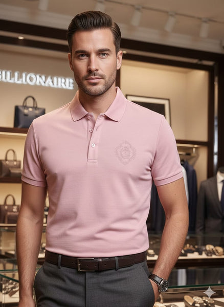 Premium Imported Pink Classic Polo Shirt Elegant Minimal Edition