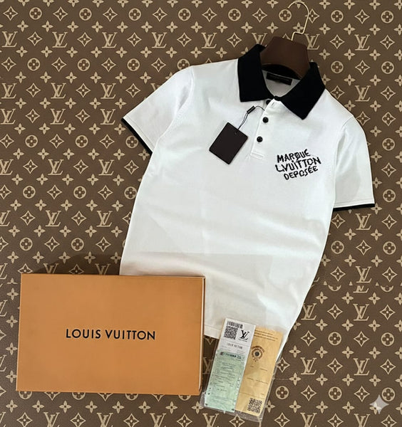 Premium Polo T-Shirt – Classic Logo, Contrast Collar