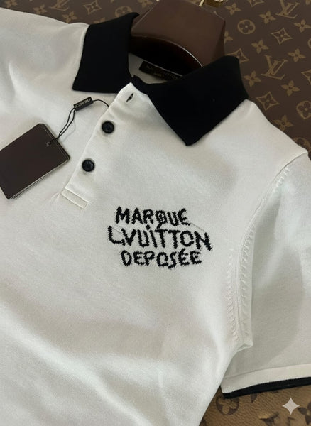 Premium Polo T-Shirt – Classic Logo, Contrast Collar