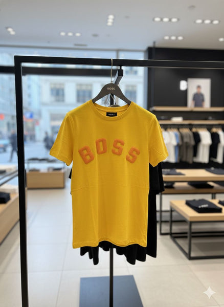 Women’s Yellow Logo T-Shirt Elegant Everyday Casual Wear