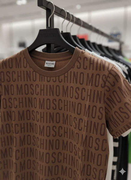 Women’s Brown Logo Print Casual T-Shirt
