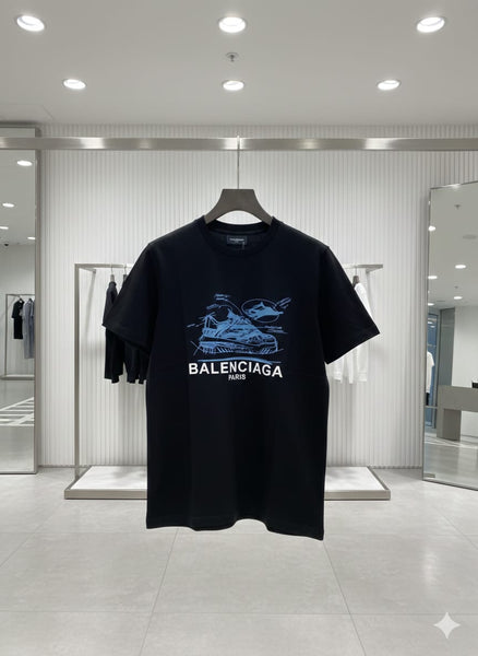 Premium Black Graphic Printed T-Shirt for Men