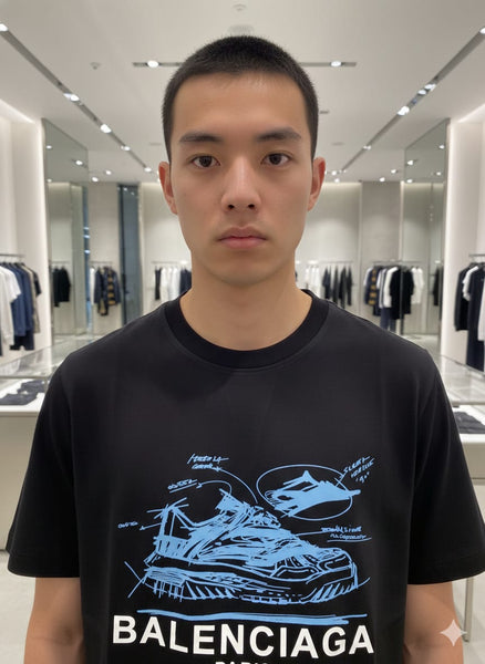 Premium Black Graphic Printed T-Shirt for Men