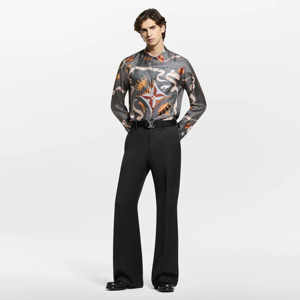 Luxury Printed Silk Shirt – Statement High-End Designer Style