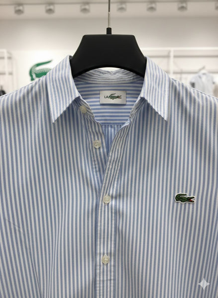 Elegant Sky blue Striped  Women’s Button-Down Shirt