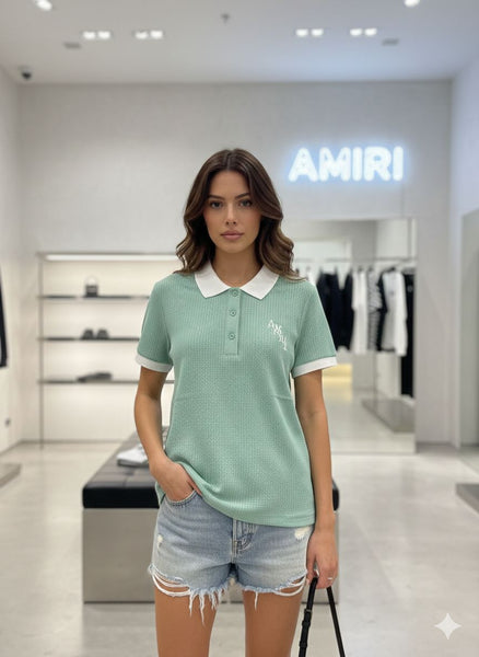 Trendy Mint Green Women’s Polo T-Shirt