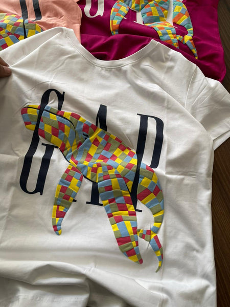 Trendy  Graphic Women’s T-Shirt  Colorful Dolphin Print Casual Tee