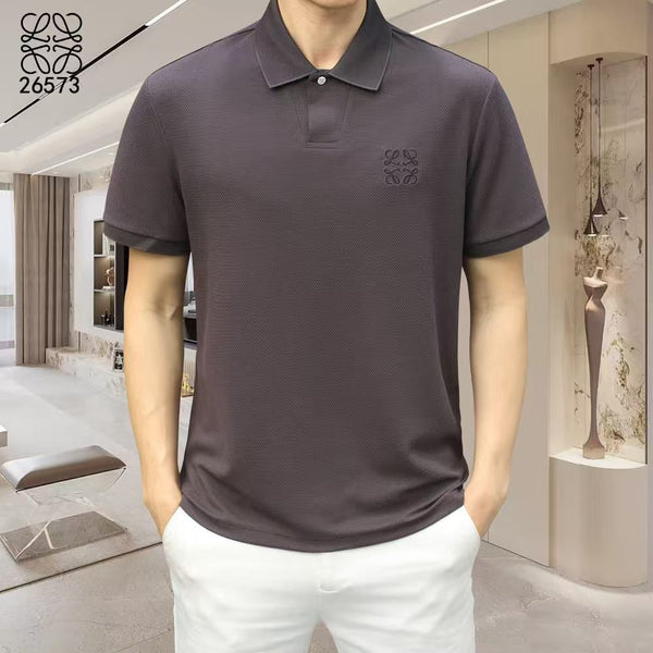 Men’s Premium Textured Polo T-Shirt Classic Collar Casual Wear